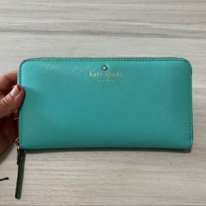 Kate Spade Lacey Wallet Aqua Blue